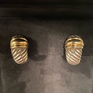 David Yurman Classic Cable Thoroughbred earrings